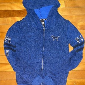 Blue PNK zip up sweatshirt